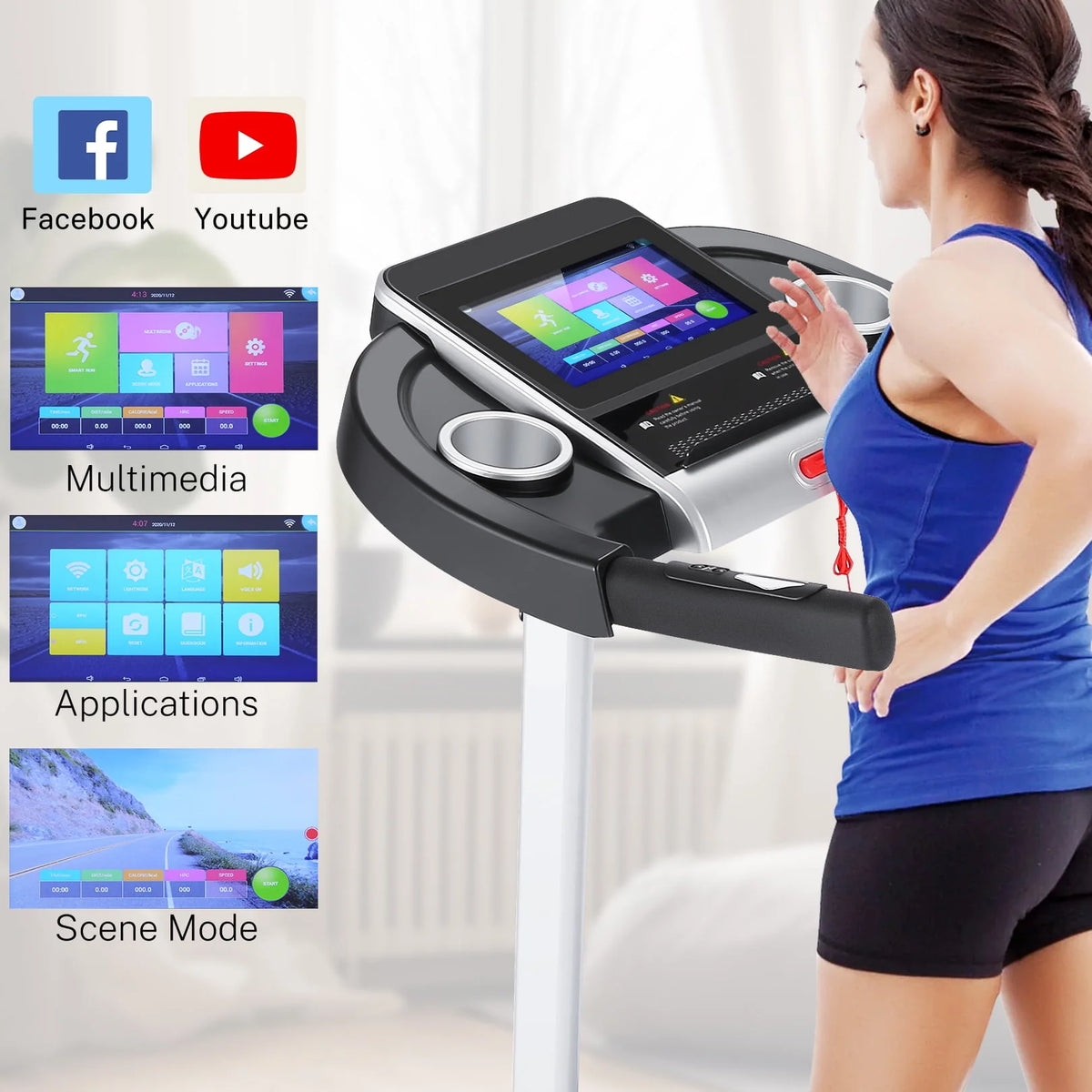 Incline Treadmill with 10 Touchscreen S614723