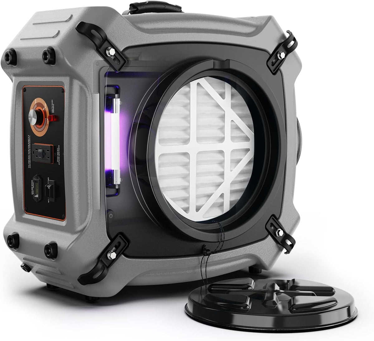 750CFM 4 Stage Air Scrubber with UV-C Light, HEPA/Activated Carbon Filter, MERV-10 Pre-Filter S96435