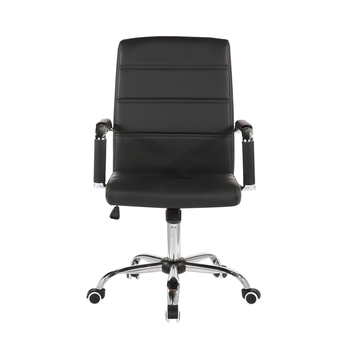 White PU Leather Swivel Office Chair U5545