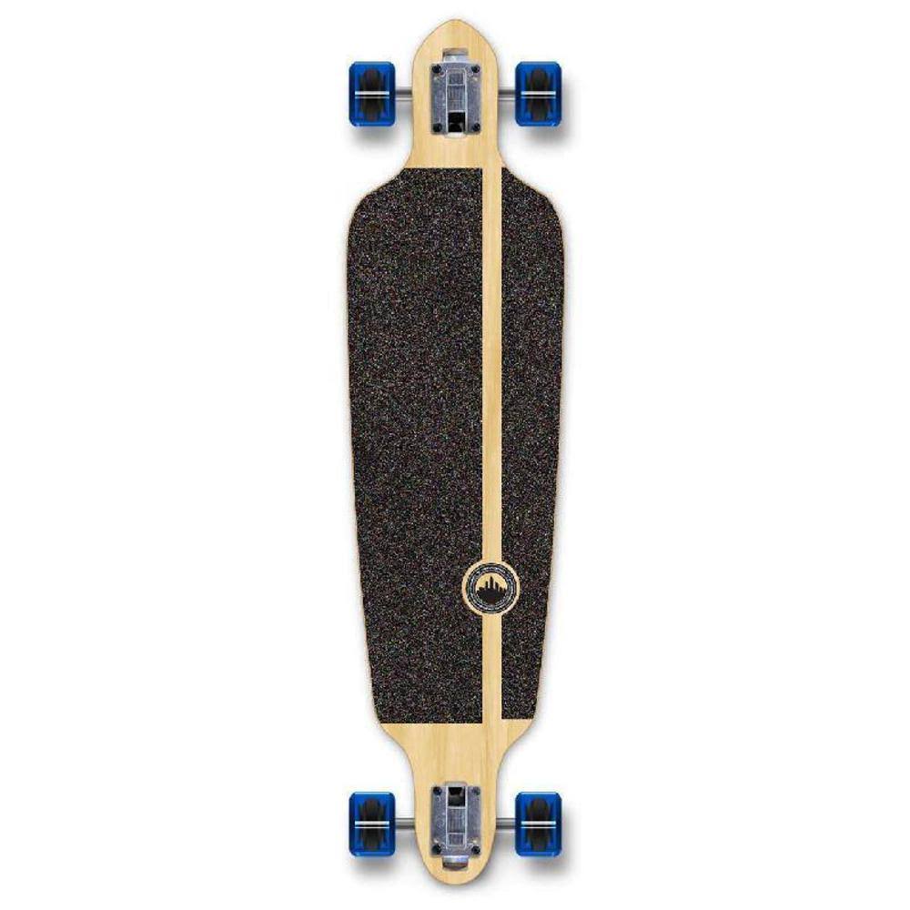 Checker Blue Drop Through Longboard Complete P9406