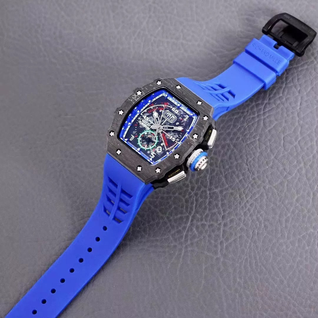 Blue Dial Skeleton Watch M10069