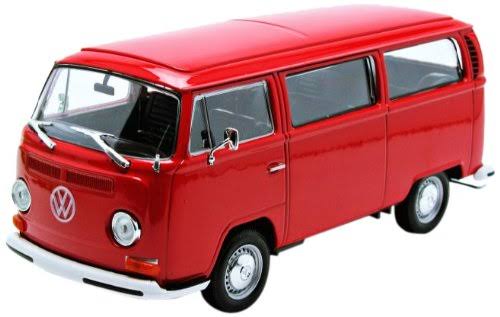 Red Metal Model Camper Van W221
