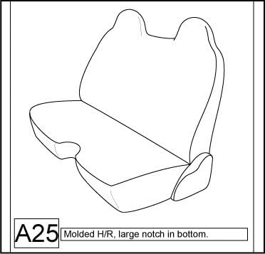 Gray Waterproof Bench Seat Covers P42286