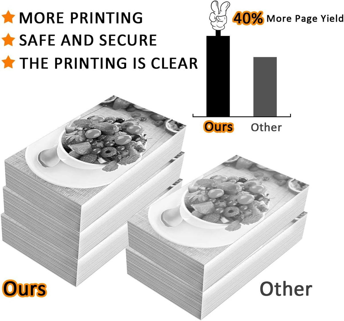 2 - Pack Toner Cartridge & Drum Replacement for Xerox Phaser 3260 Printer R58680