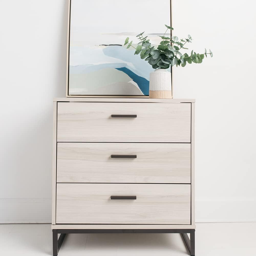Natural Beige 3 Drawer Chest of Drawers U89884