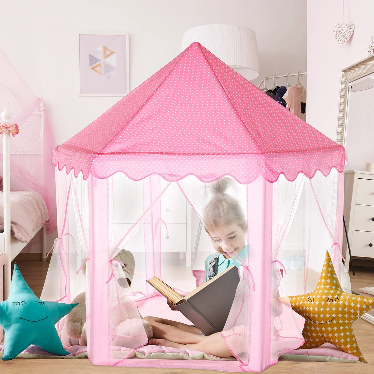 Princess Castle Tent Playhouse with Carry Case H218973