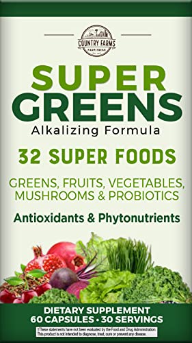 60 Count Super Greens Whole Food Supplement V9263