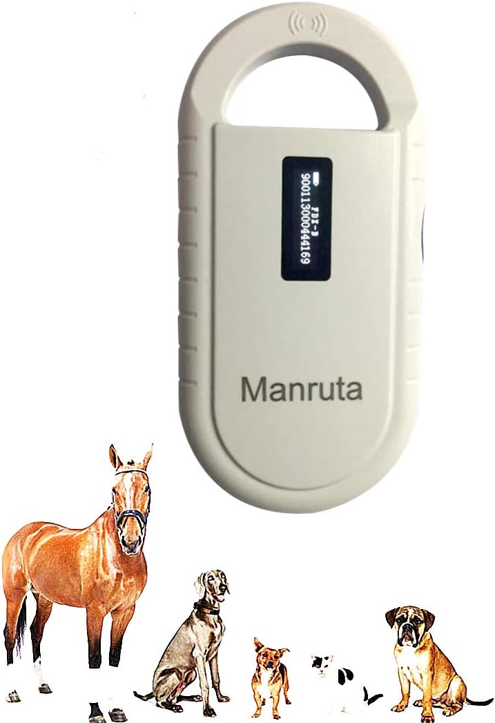 134.2khz Pet ID Microchip Scanner and Reader Pack of 2 D214