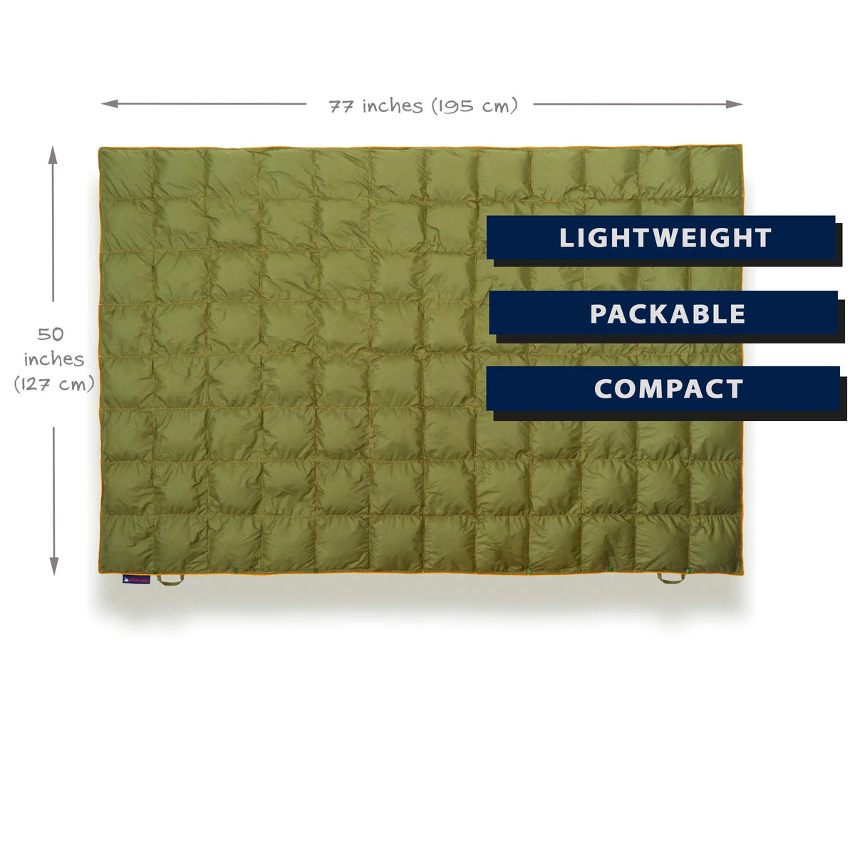 Puffy Packable Water-Resistant Camping Blanket (Olive) Q707013