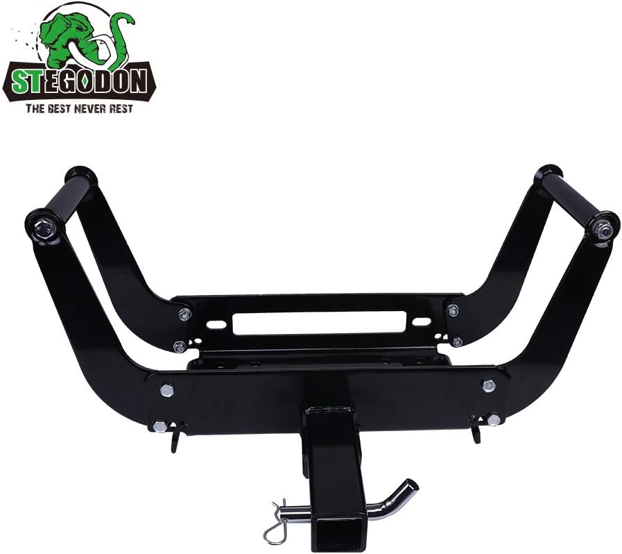 Winch Mounting Plate Cradle Bracket 8000lbs-13000lbs Capacity Foldable Pack of 2 L47556