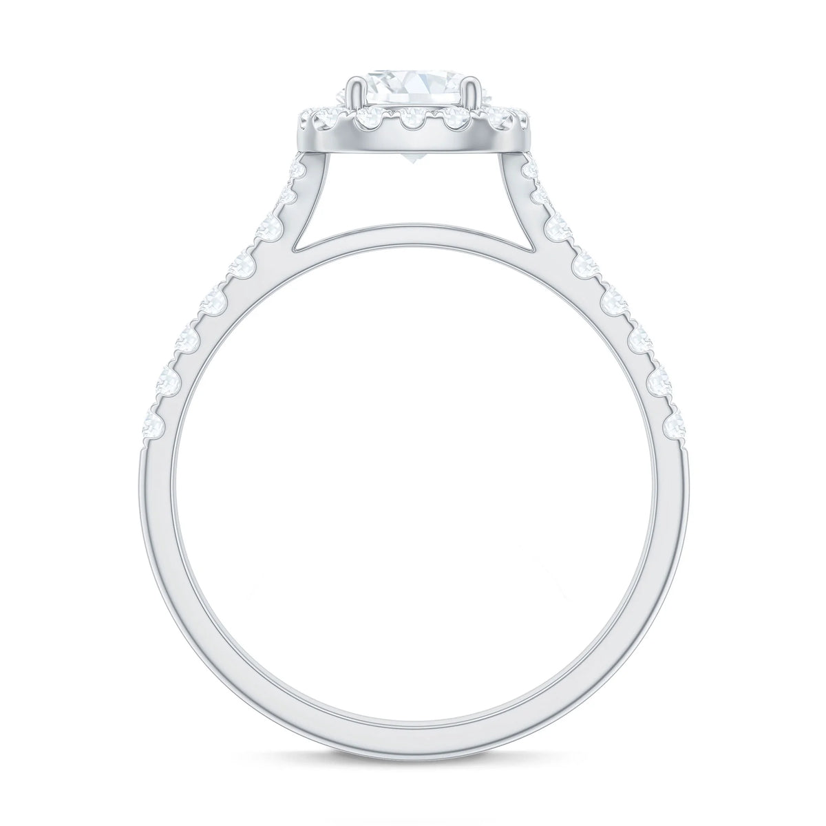 925 Sterling Silver Cubic Zirconia Engagement Ring, US 7.50 I549681