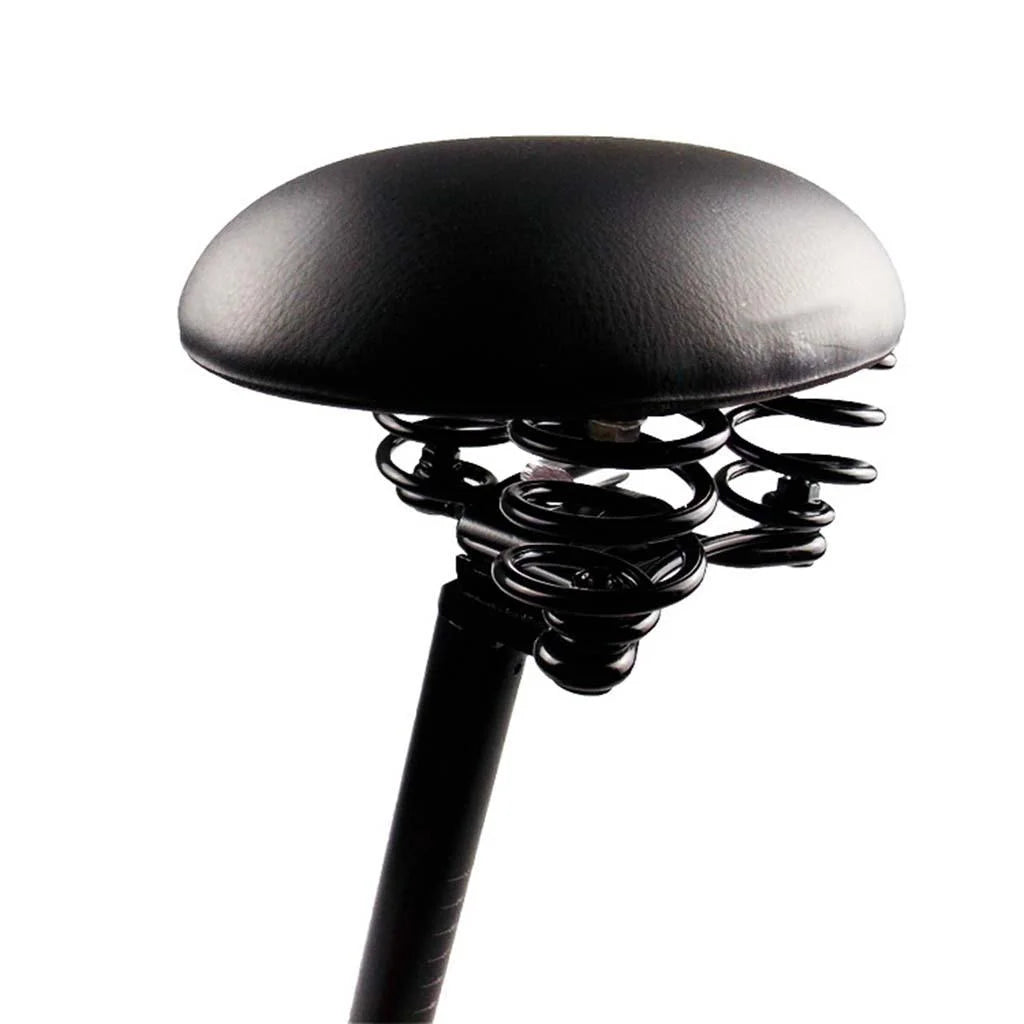 Noseless Bike Seat Saddle with Shockproof Spring Q4436