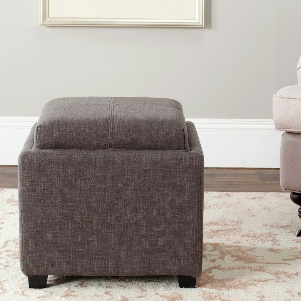 Charcoal Single Tray Ottoman N41138