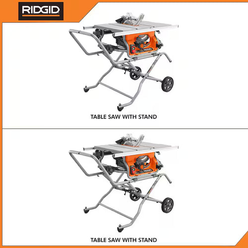 10 in. Portable Table Saw with Rolling Stands I327
