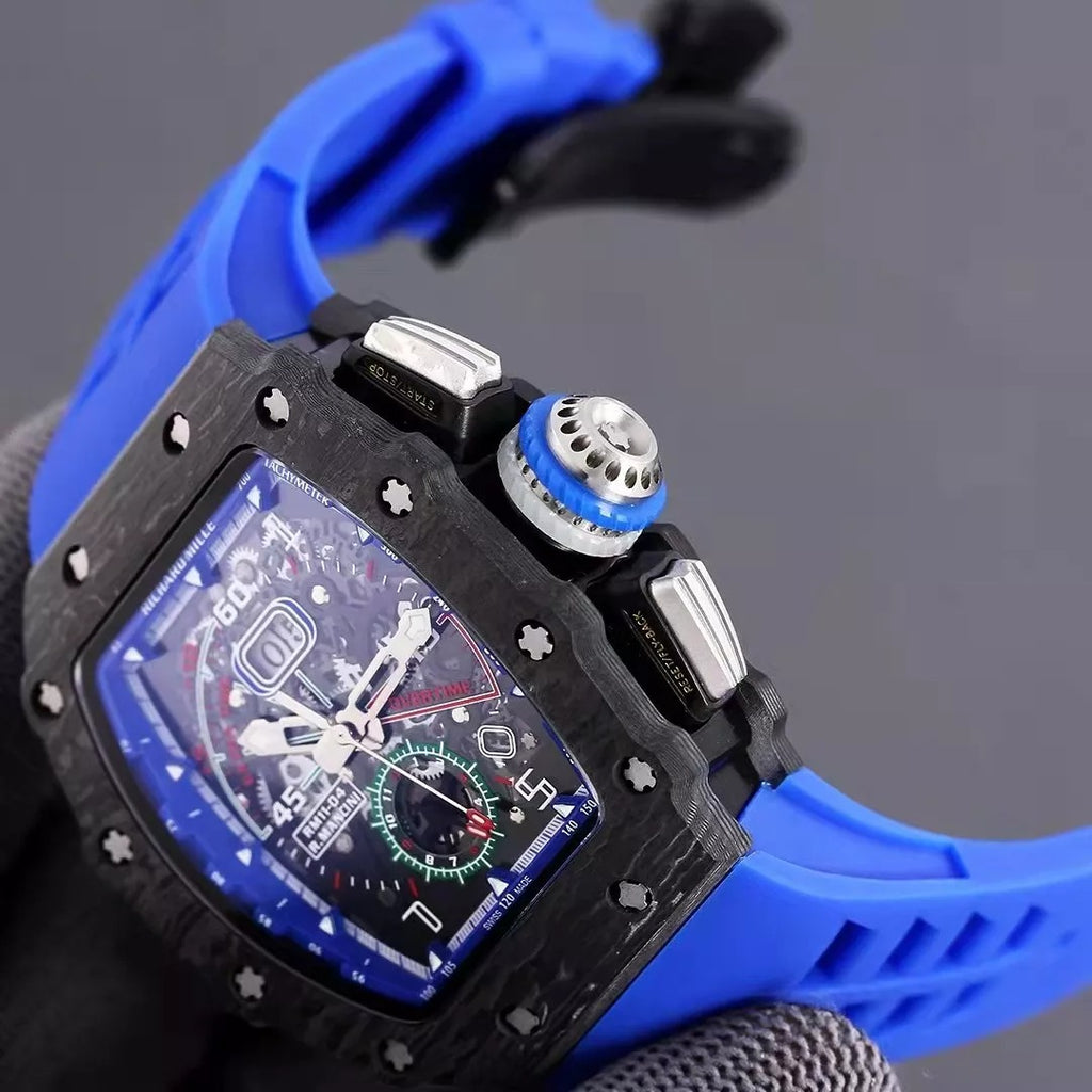 Blue Dial Skeleton Watch M10069