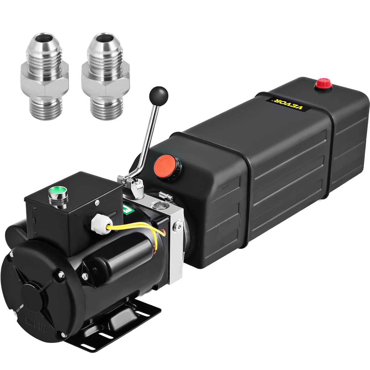 Hydraulic Pump 4 Gallon 3450 RPM 208-230 Volt 2 Horsepower Portable Car Lift U3884