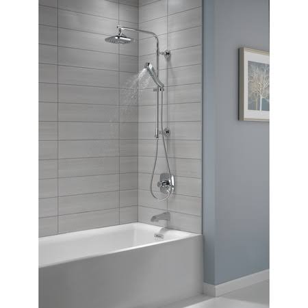 Brushed Nickel Tub Spout with Pull-Up Diverter J84727