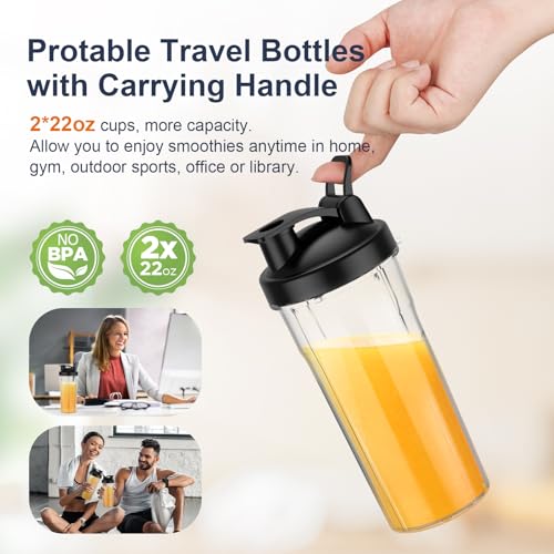 900W Personal Blender with 2 22oz Portable Cups U705461