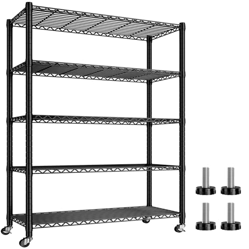 5-Tier Heavy Duty Metal Wire Shelving Q250