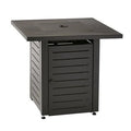 28 inch Square Black Gas Firepit P196