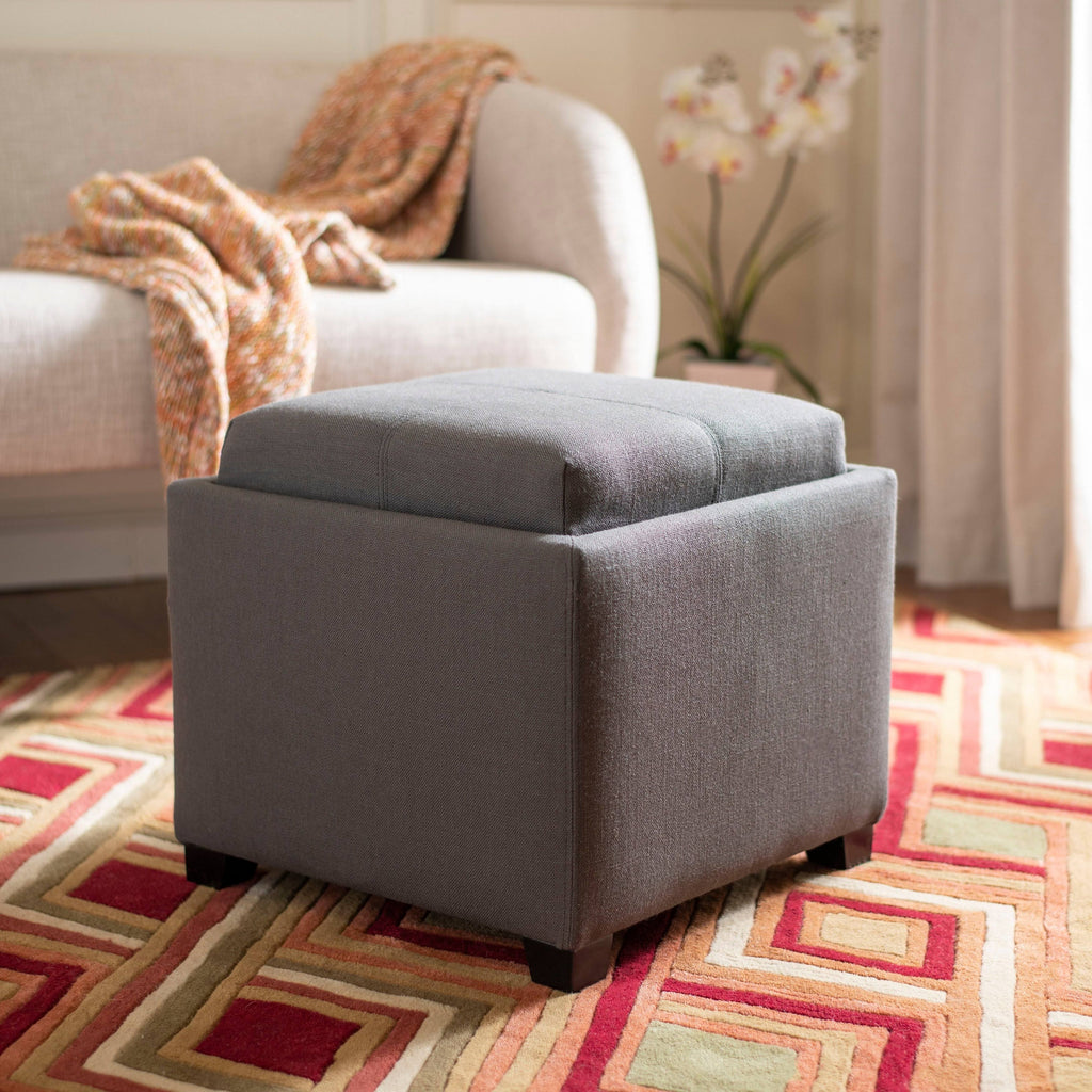 Charcoal Single Tray Ottoman N41138