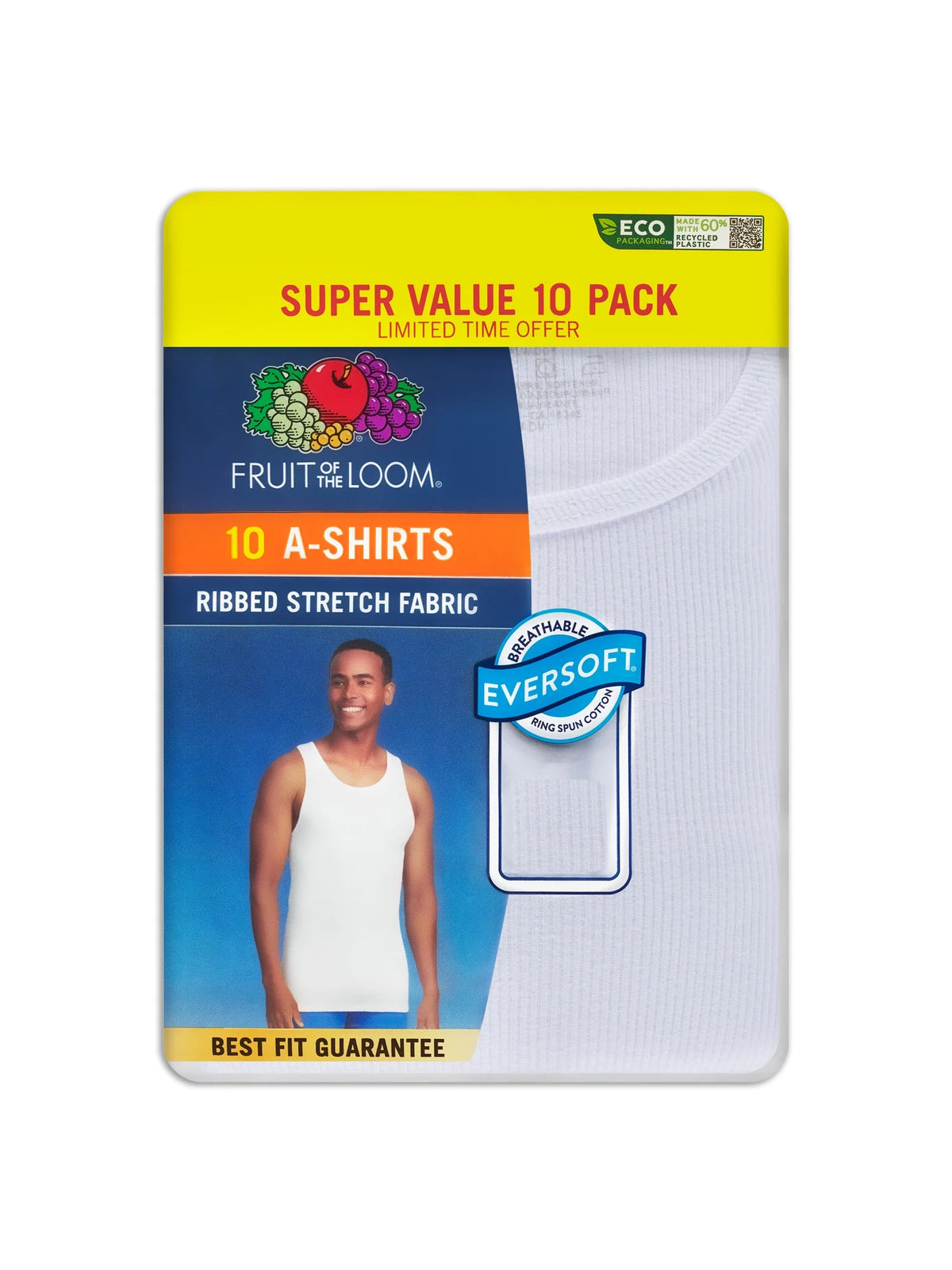 White Tank A-Shirts 10 Pack H7522