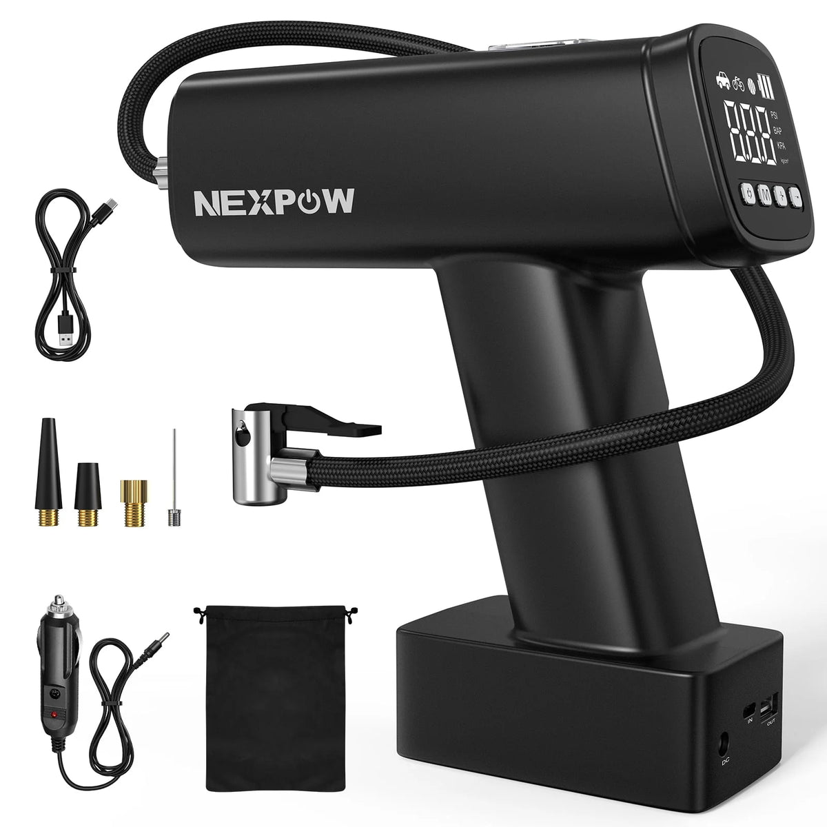 Portable Air Compressor 160 PSI Cordless Tire Inflator K637162