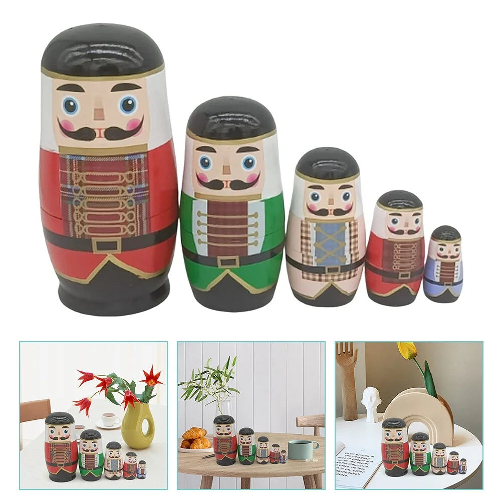 Nutcracker Wooden Stacking Dolls S2818