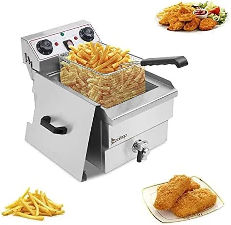 Commercial Electric Stainless Steel Countertop Deep Fryer 12.5QT X560191