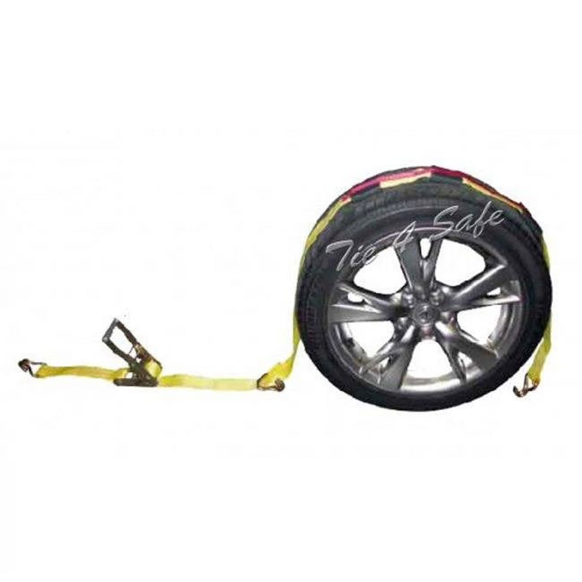 2 in. x 10 ft. Car Tie Downs with J Hooks & Ratchet Buckle, Yellow - 2 Piece U481