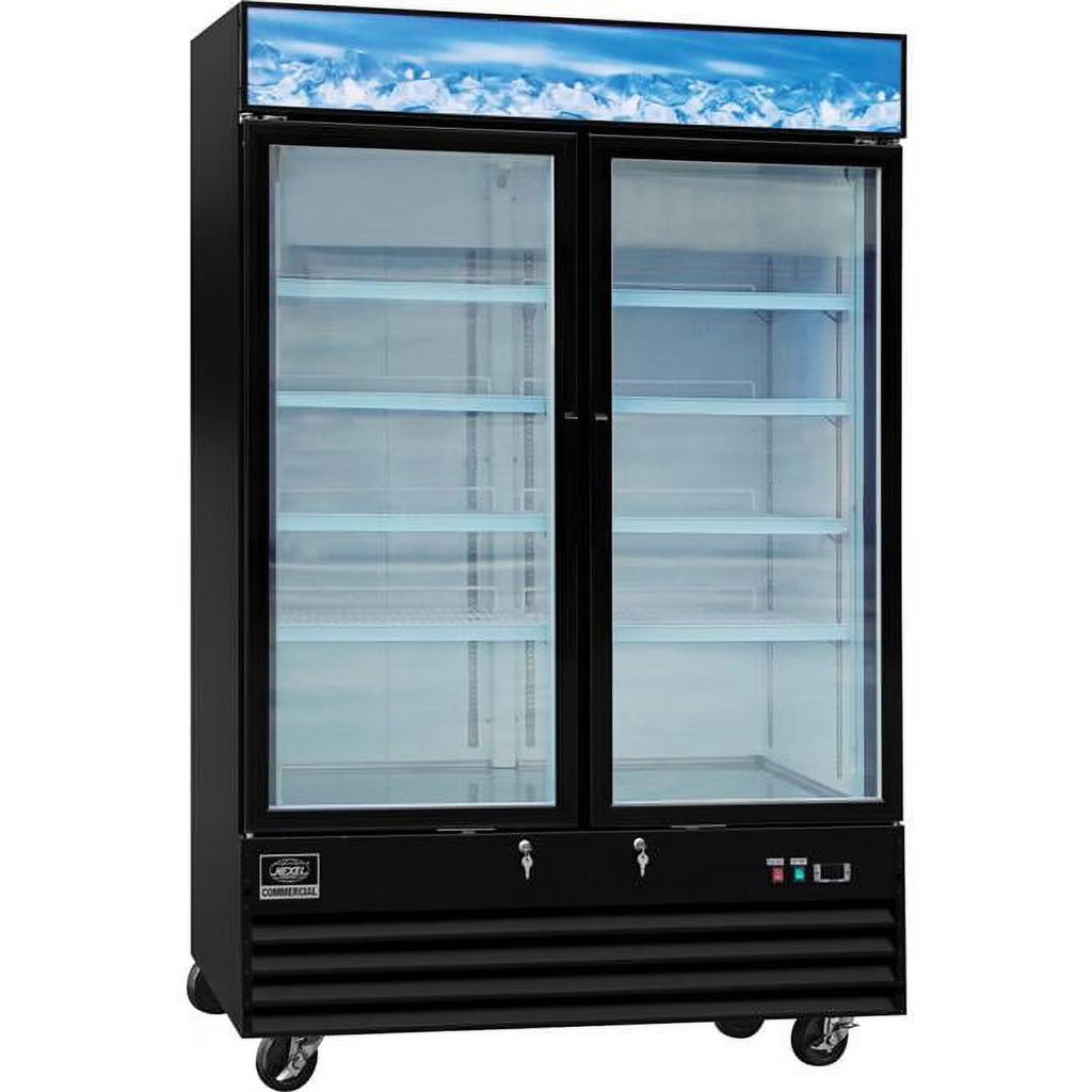 Black 45 Cu. Ft. Glass Door Merchandiser Freezer U910