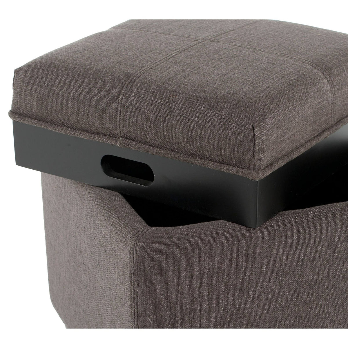 Charcoal Single Tray Ottoman N41138