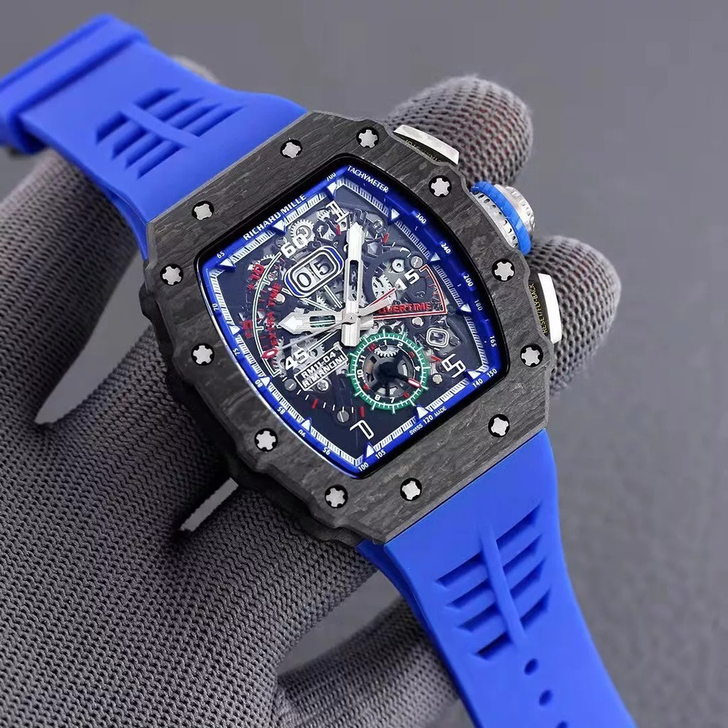 Blue Dial Skeleton Watch M10069