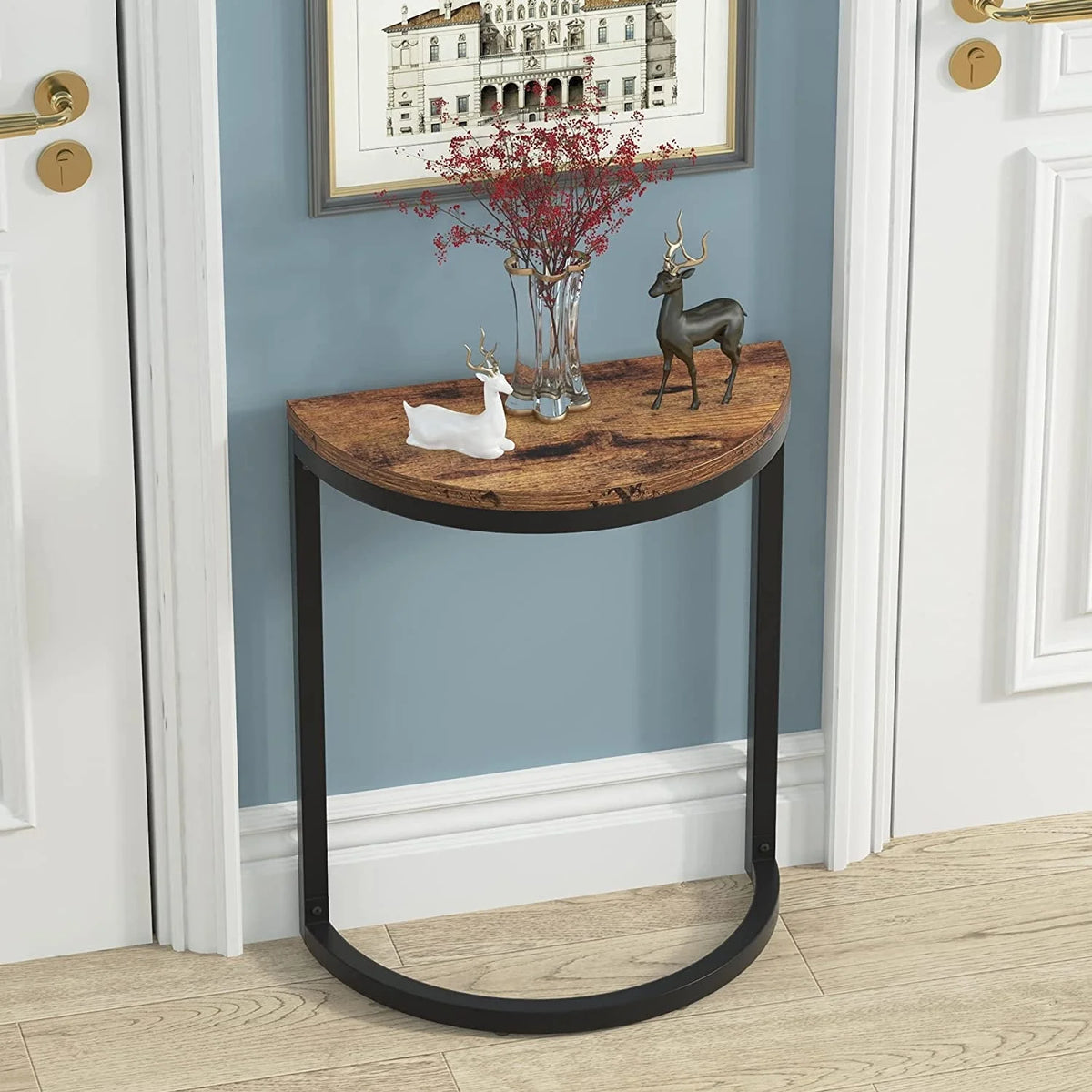 Brown 2PCS Slim Side Table O82057