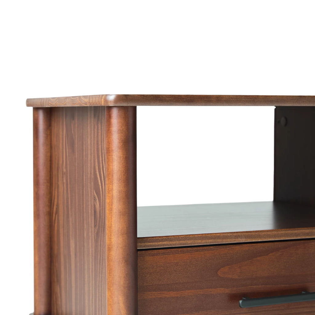Walnut 1-Drawer Nightstand U361