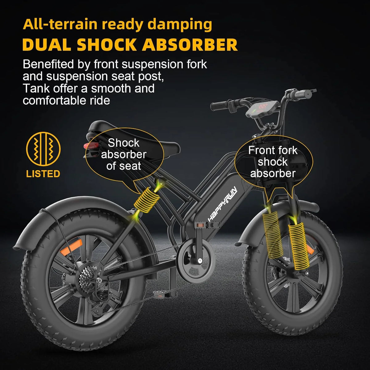 Electric Bike 20 Fat Tire 1500W 48V 18AH A438254