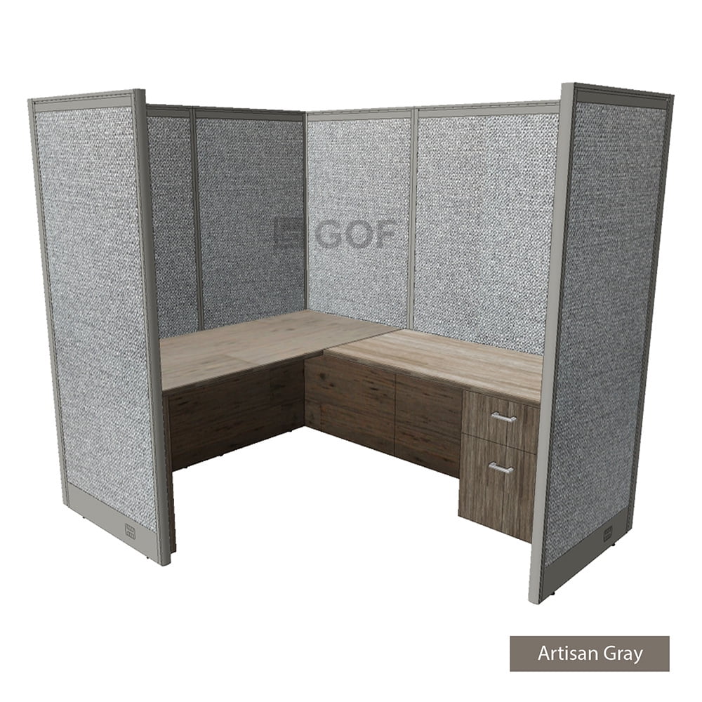 1 Person Workstation Cubicle with Desk Q89793