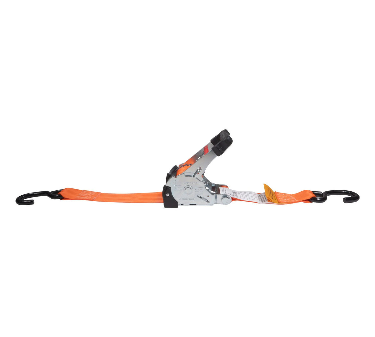 Orange 2" x10' Auto Retract Ratchet Straps with Zinc Coated S Hook Tiedowns N665