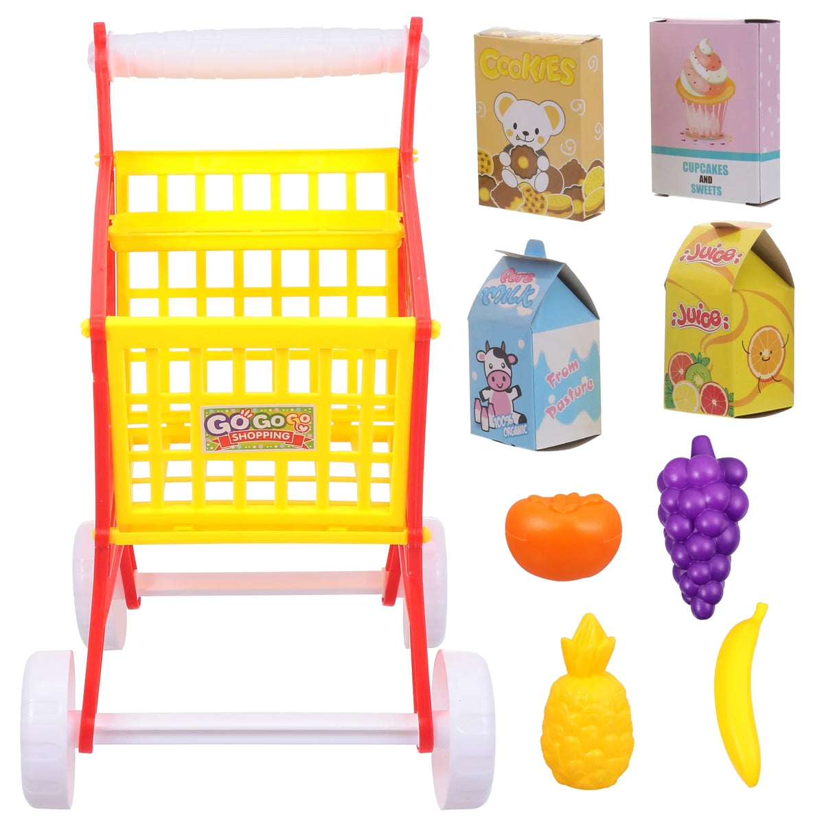 Red Kid Shopping Cart Plaything T962322