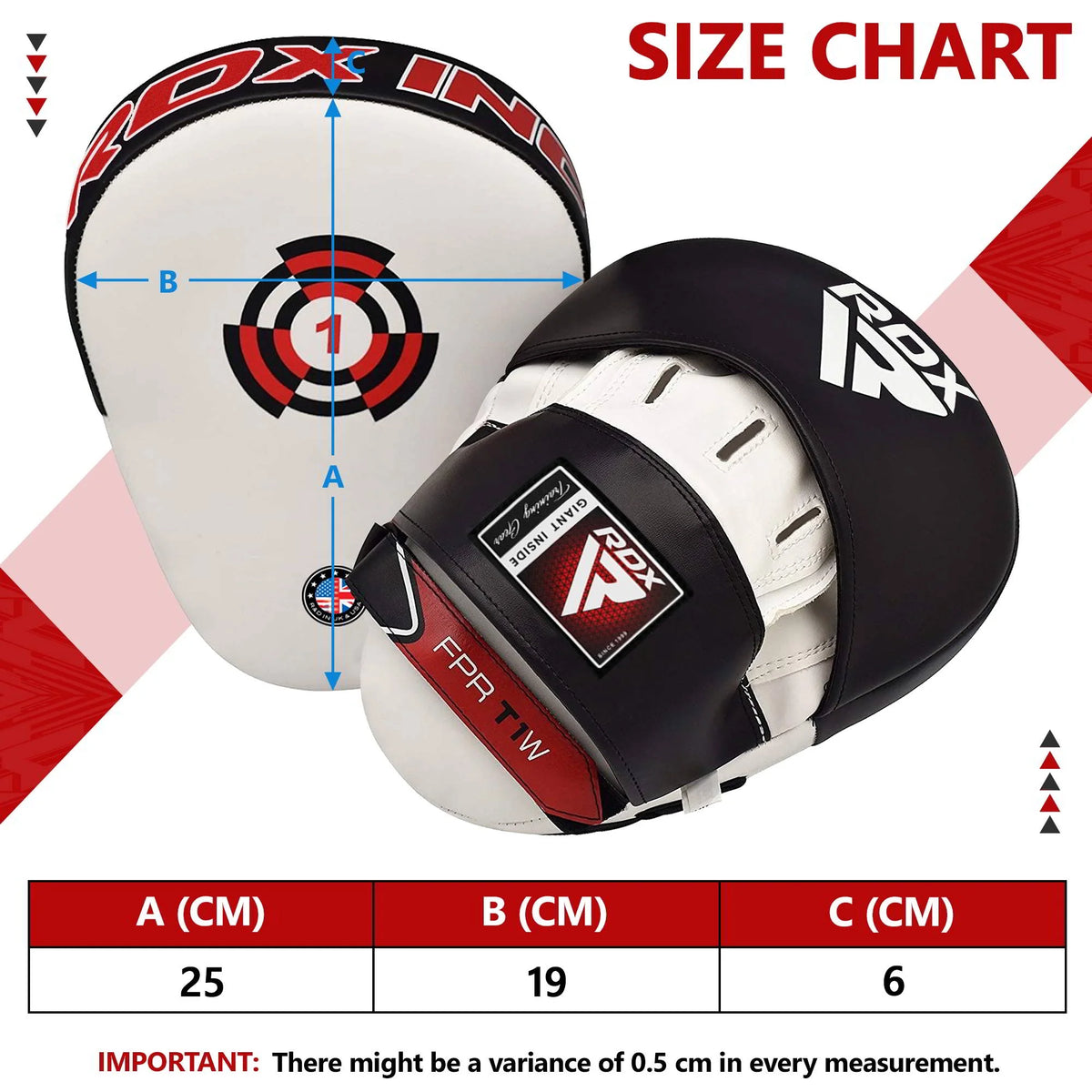 White Leather Boxing Punch Mitts X772832