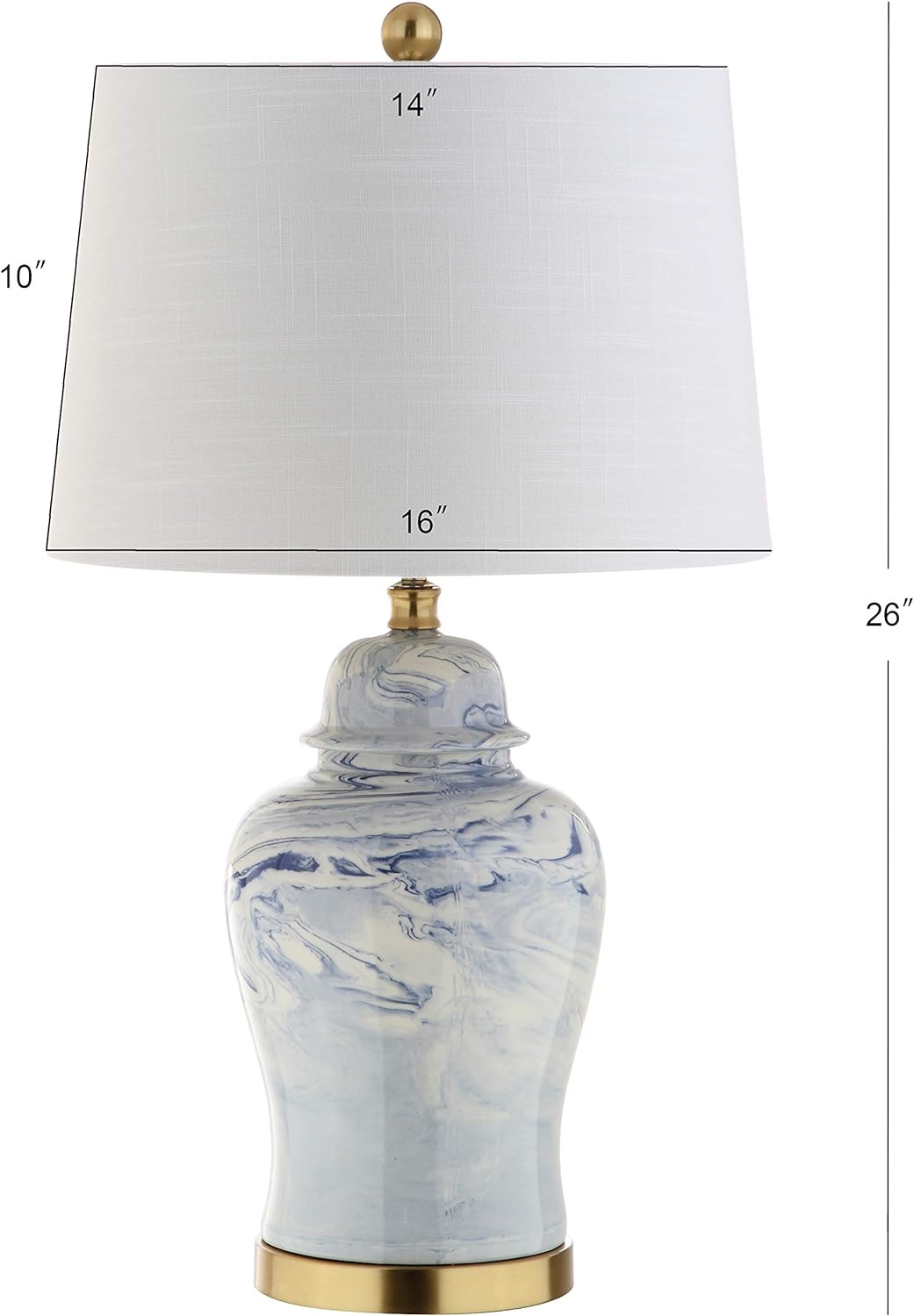 Blue/White Ceramic LED Table Lamp Y808