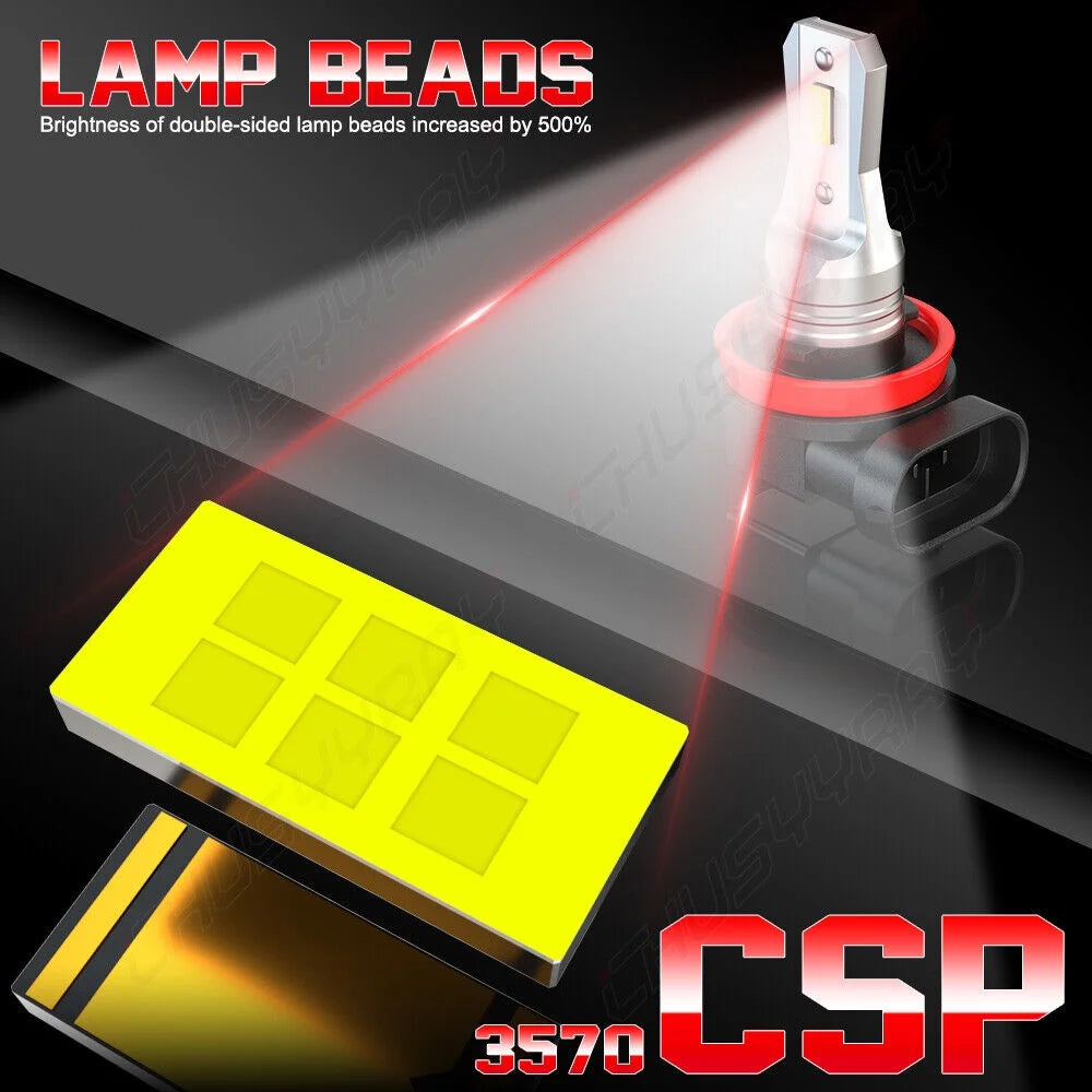 6000K LED Headlights 9008/H13 High Low Beam H11/H8/H9 Fog Lights Bulbs F698608