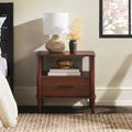 Walnut 1-Drawer Nightstand U361