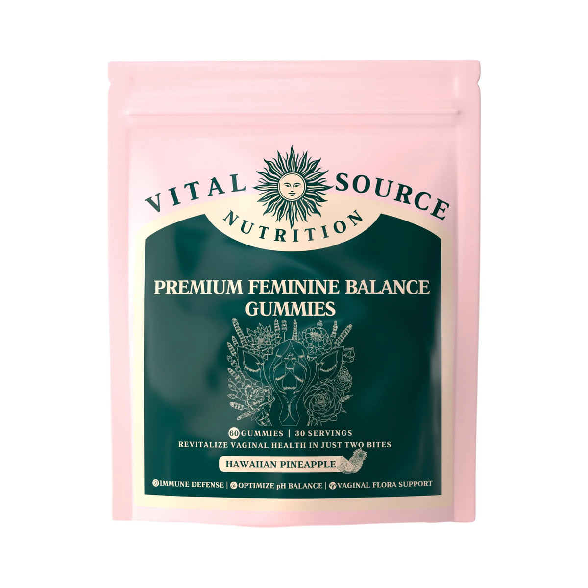 Vegan Gluten-Free Feminine Balance Gummies 60 Gummies O15886