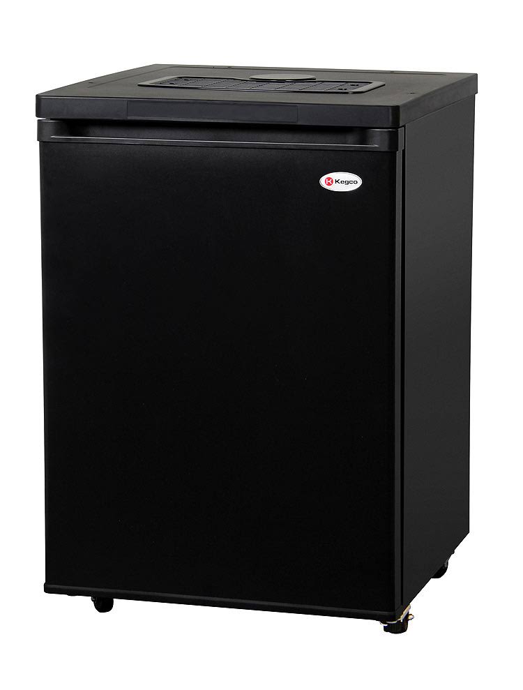 24" Wide Black Kegerator O809