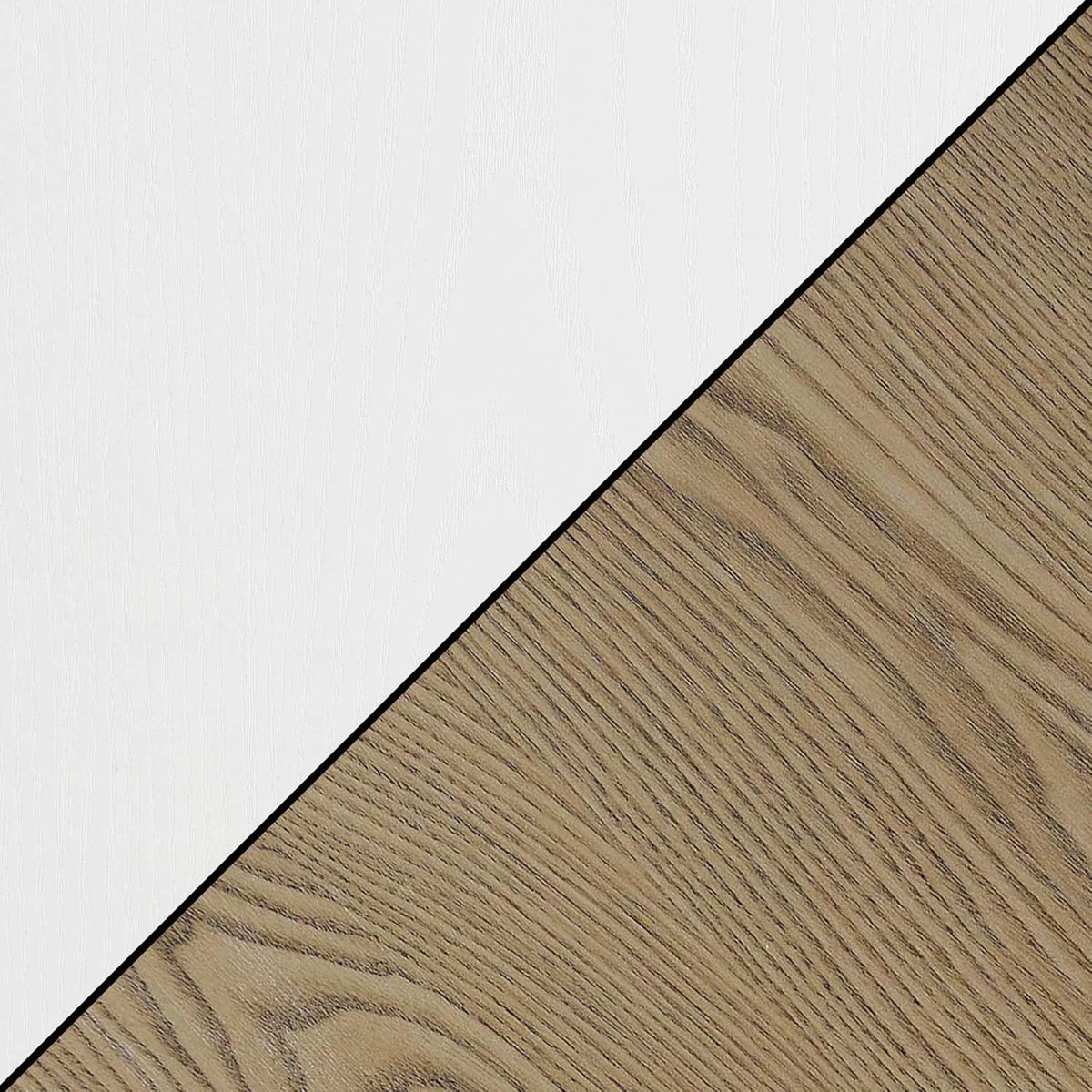 1-Drawer Hall Table with Shelf, Driftwood/White S421