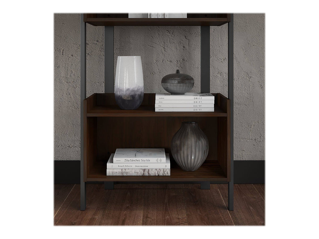 4 Shelf Bookcase in Modern Walnut V4229