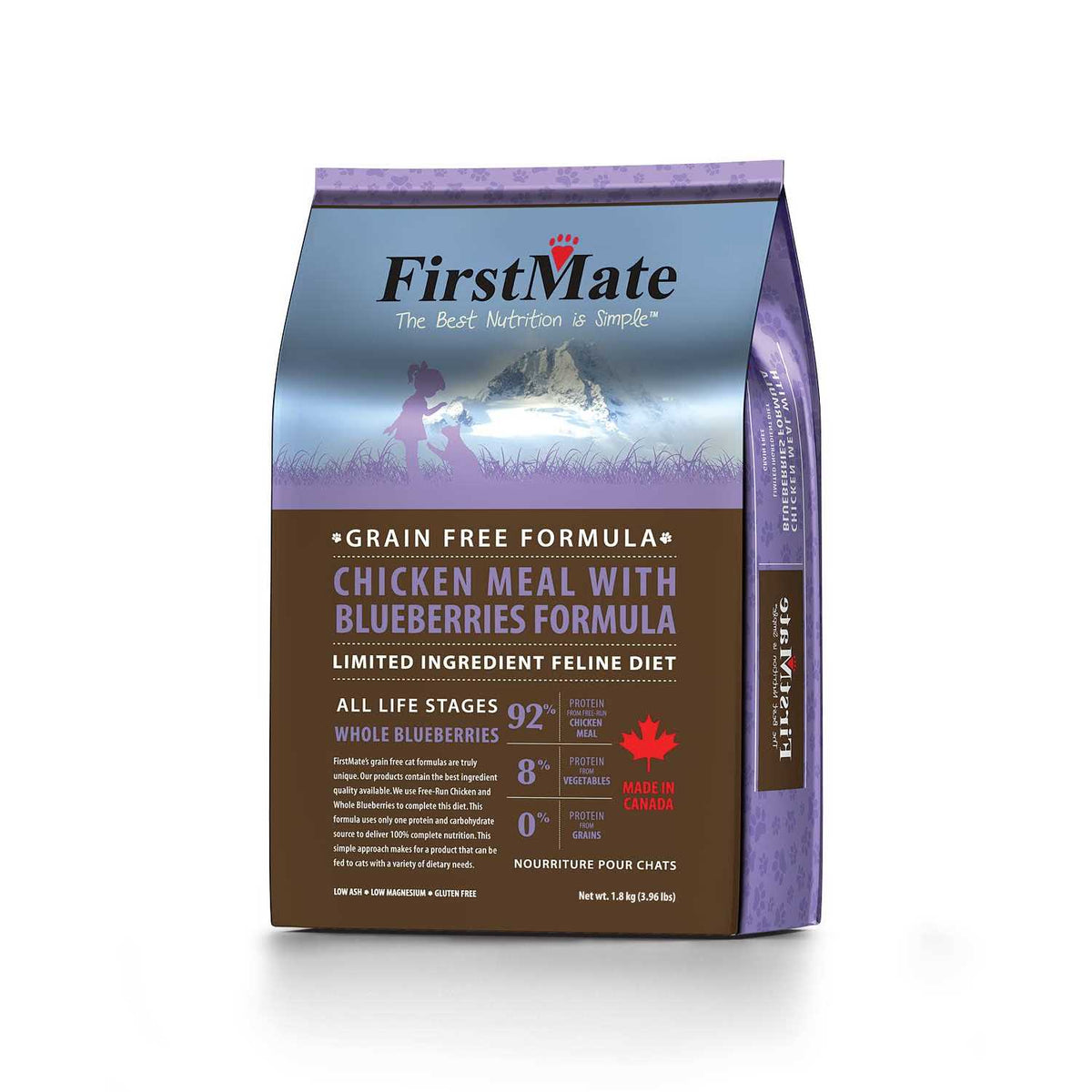Cat Free Duck Blueberries Food U3017